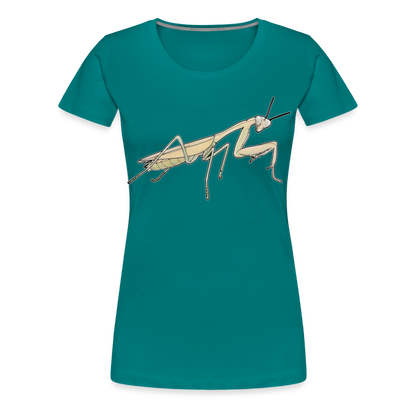 Frauen Basic T-Shirt Hierodula membranacea female - Divablau