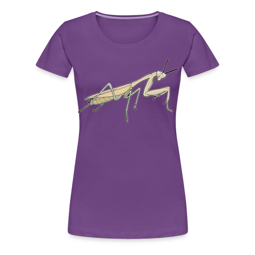 Frauen Basic T-Shirt Hierodula membranacea female - Lila