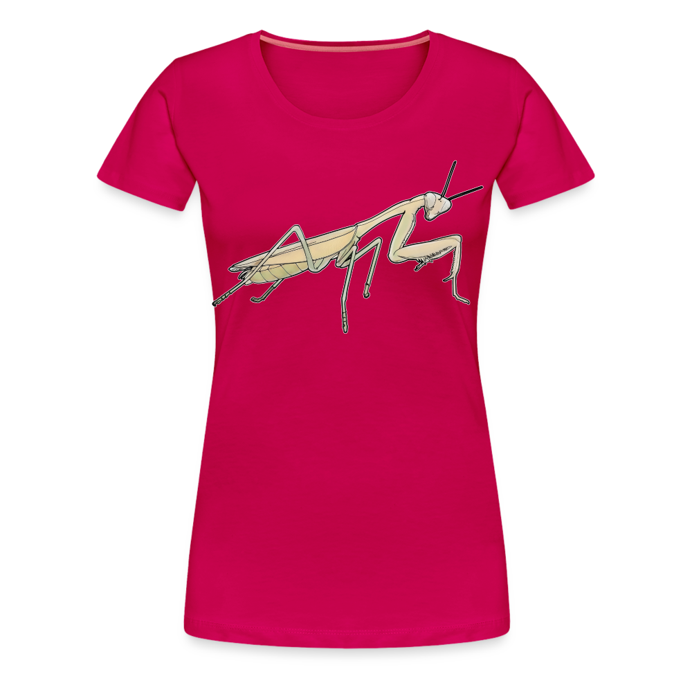 Frauen Basic T-Shirt Hierodula membranacea female - dunkles Pink