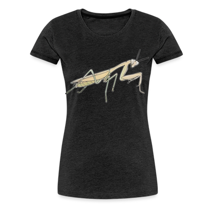 Frauen Basic T-Shirt Hierodula membranacea female - Anthrazit
