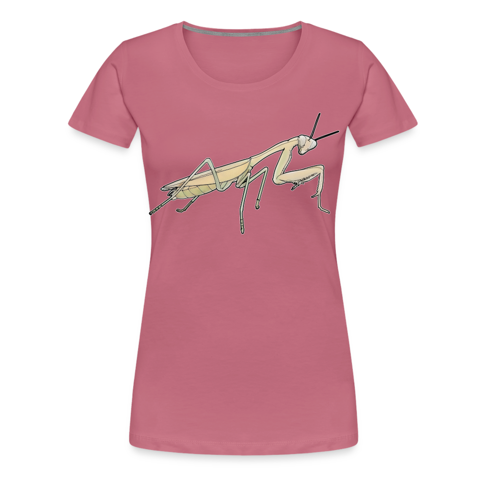 Frauen Basic T-Shirt Hierodula membranacea female - Malve