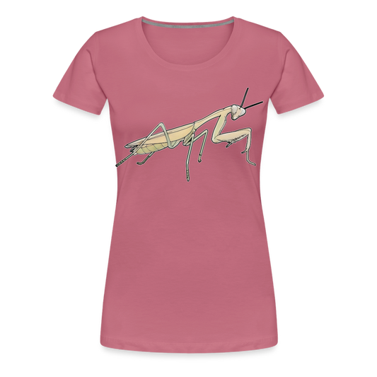 Frauen Basic T-Shirt Hierodula membranacea female - Malve