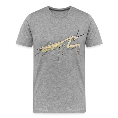 Männer Basic T-Shirt Hierodula membranacea female - Grau meliert