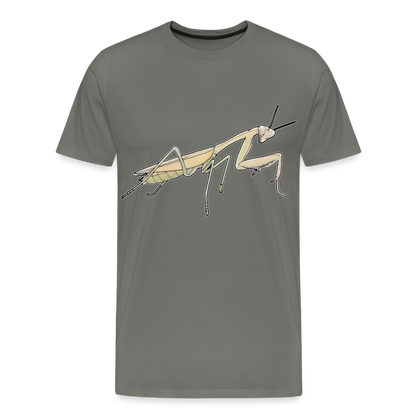Männer Basic T-Shirt Hierodula membranacea female - Asphalt