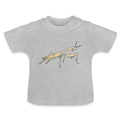 Baby T-Shirt Hierodula membranacea female - Grau meliert