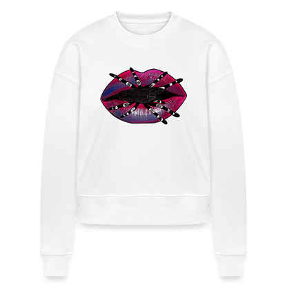 Frauen Stanley/Stella Bio Sweatshirt Tarantula Lips - weiß