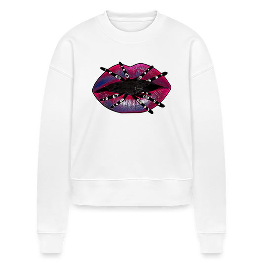 Frauen Stanley/Stella Bio Sweatshirt Tarantula Lips - weiß