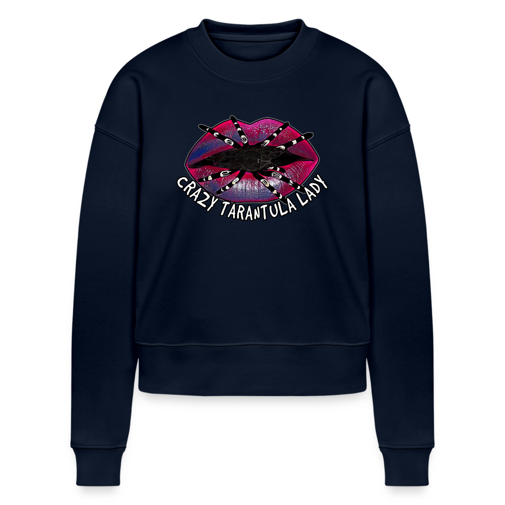 Frauen Stanley & Stella Bio Sweatshirt Tarantula Lips Crazy - Navy