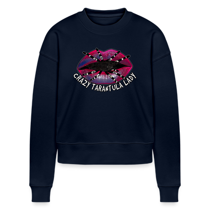 Frauen Stanley & Stella Bio Sweatshirt Tarantula Lips Crazy - Navy