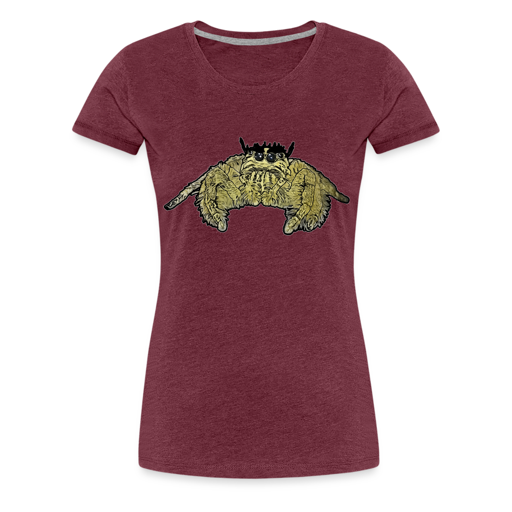 Frauen Basic T-Shirt Hyllus diardi - Bordeauxrot meliert