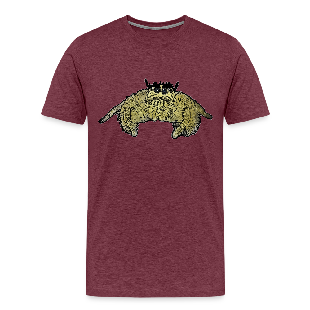 Männer Basic T-Shirt Hyllus diardi - Bordeauxrot meliert