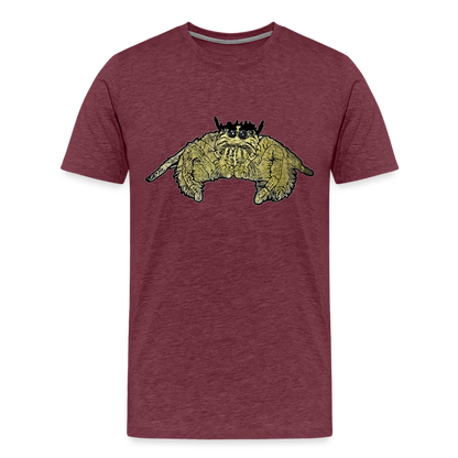 Männer Basic T-Shirt Hyllus diardi - Bordeauxrot meliert