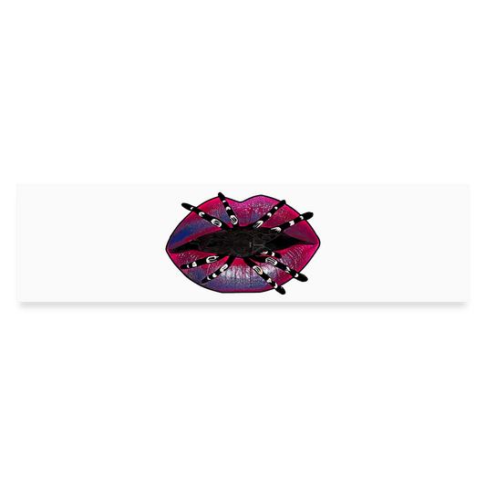 Auto-Aufkleber Tarantula Lips - Mattweiß