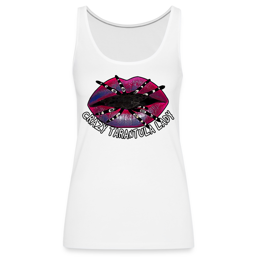 Frauen Tank Top Crazy Tarantula Lady - weiß