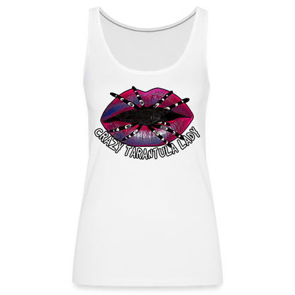 Frauen Tank Top Crazy Tarantula Lady - weiß