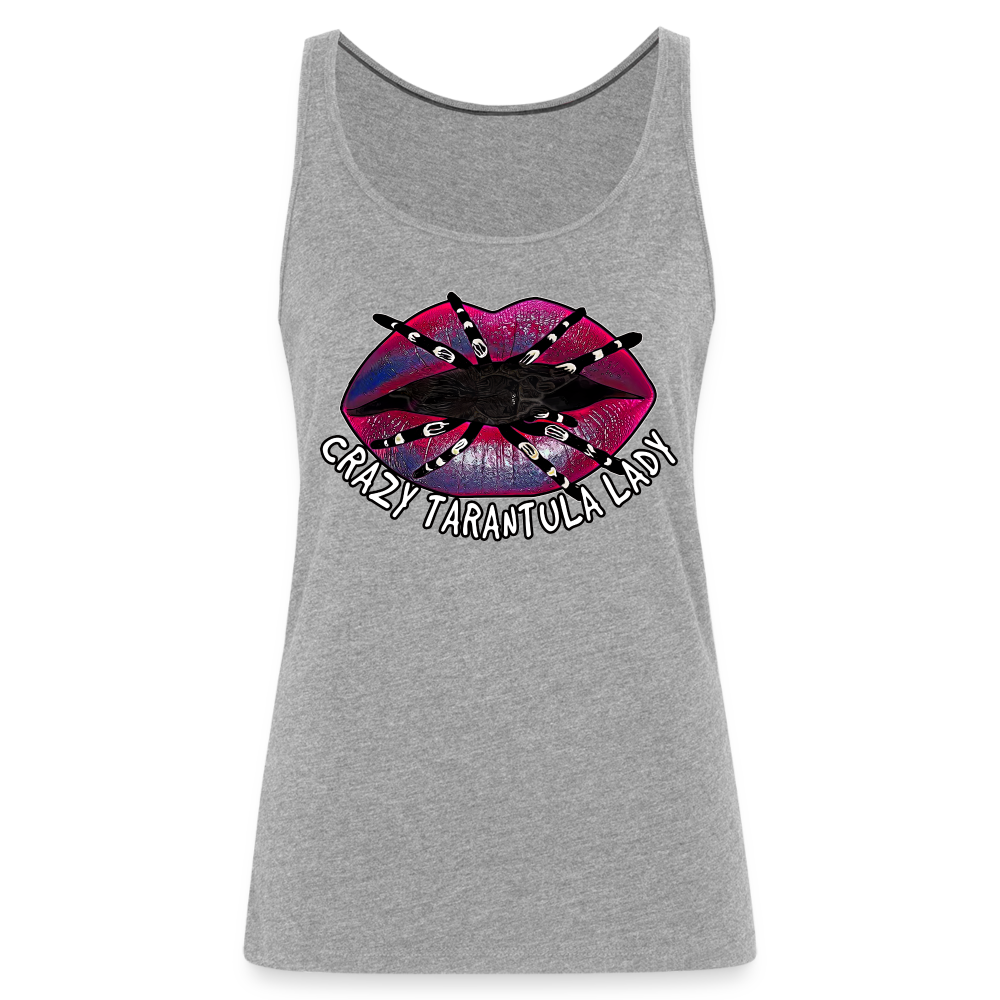 Frauen Tank Top Crazy Tarantula Lady - Grau meliert