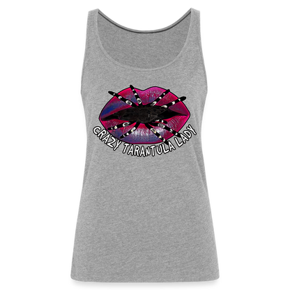 Frauen Tank Top Crazy Tarantula Lady - Grau meliert