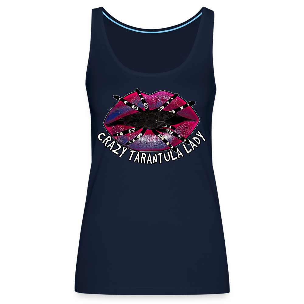 Frauen Tank Top Crazy Tarantula Lady - Navy