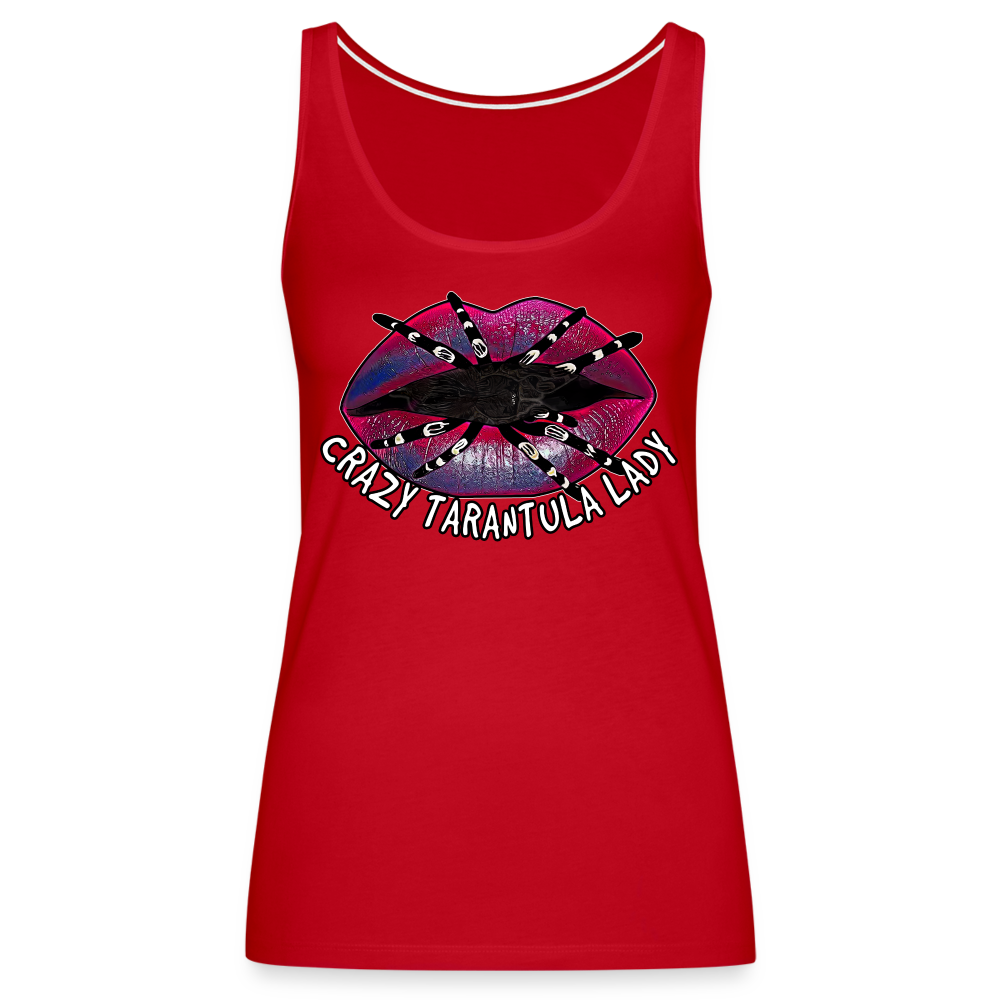 Frauen Tank Top Crazy Tarantula Lady - Rot