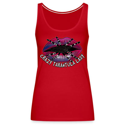 Frauen Tank Top Crazy Tarantula Lady - Rot