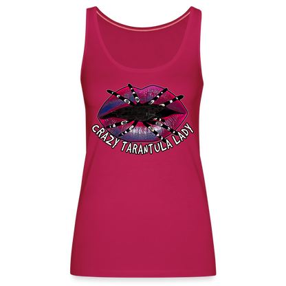 Frauen Tank Top Crazy Tarantula Lady - dunkles Pink