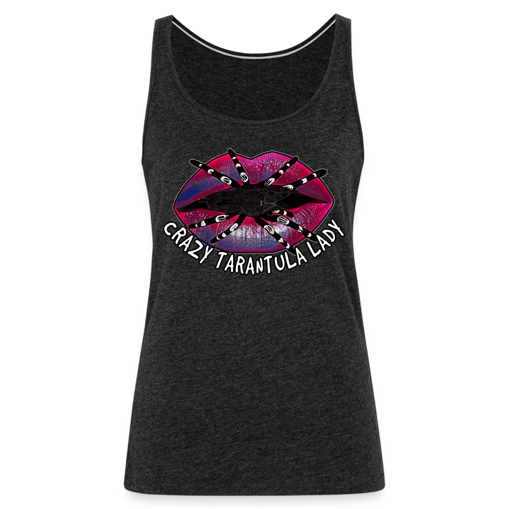 Frauen Tank Top Crazy Tarantula Lady - Anthrazit