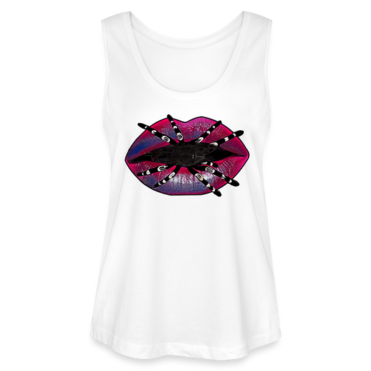 Frauen Stanley & Stella Bio Tank Top Tarantula Lips - weiß