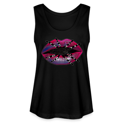 Frauen Stanley & Stella Bio Tank Top Tarantula Lips - Schwarz
