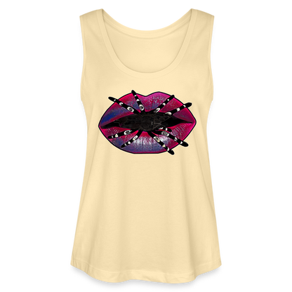 Frauen Stanley & Stella Bio Tank Top Tarantula Lips - Creme