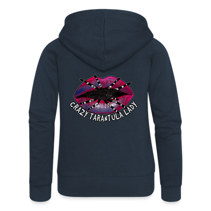Frauen Zip-Hoodie Crazy Tarantula Lady - Navy