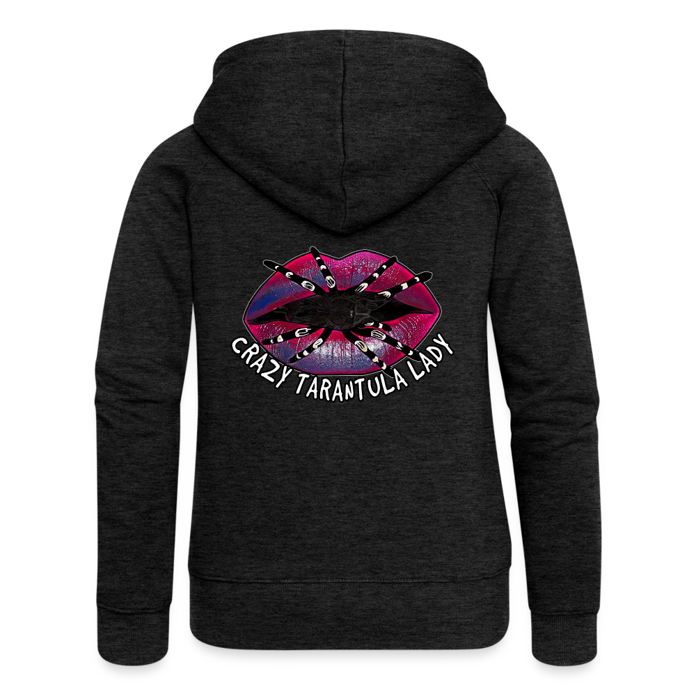 Frauen Zip-Hoodie Crazy Tarantula Lady - Anthrazit