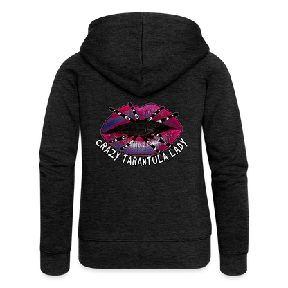 Frauen Zip-Hoodie Crazy Tarantula Lady - Anthrazit