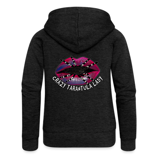 Frauen Zip-Hoodie Crazy Tarantula Lady - Anthrazit