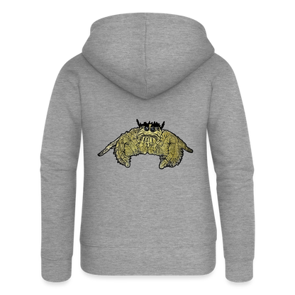 Frauen Zip-Hoodie Hyllus diardi - Grau meliert