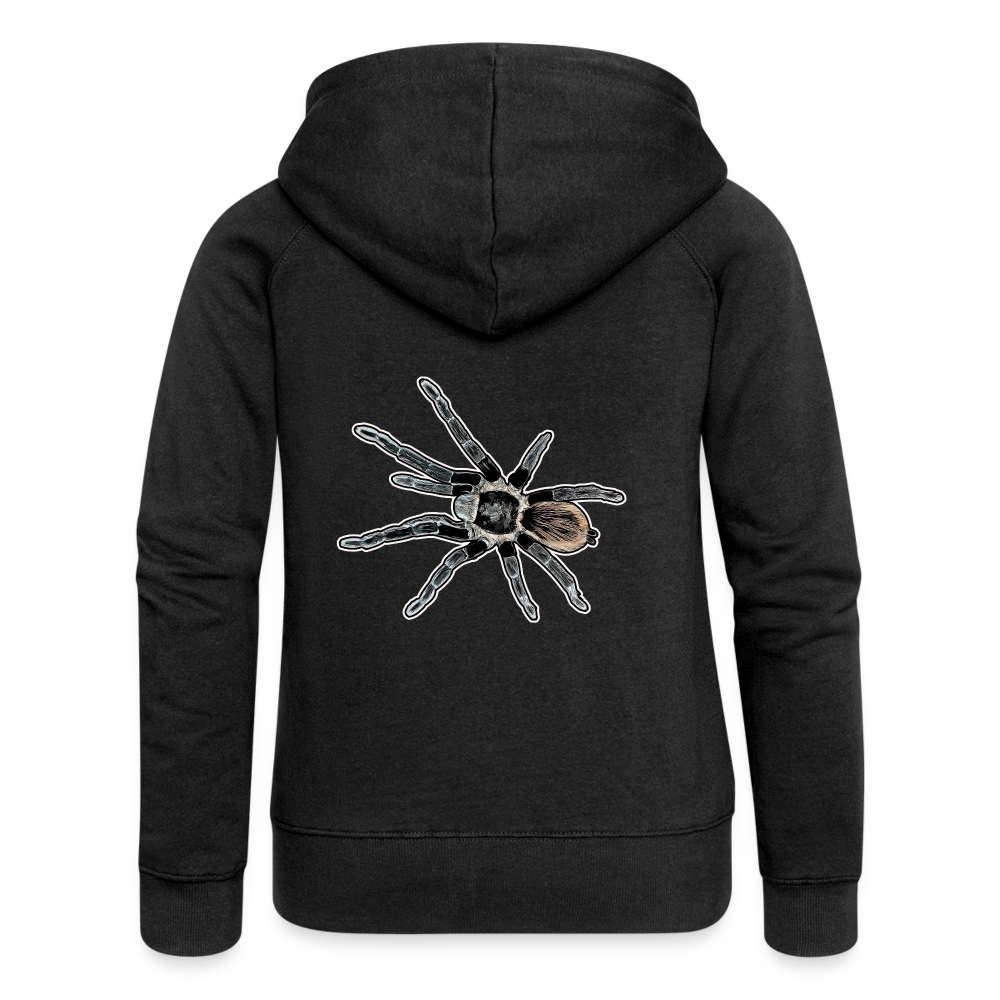 Frauen Zip-Hoodie Tliltocatl vagans - Schwarz