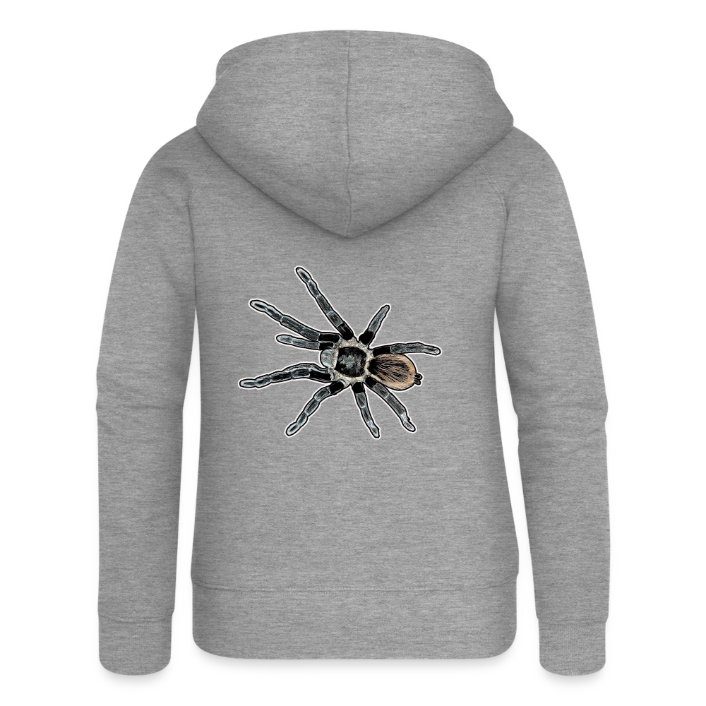 Frauen Zip-Hoodie Tliltocatl vagans - Grau meliert