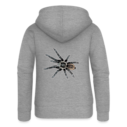 Frauen Zip-Hoodie Tliltocatl vagans - Grau meliert