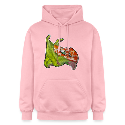 Unisex Gildan Softstyle® Midweight Hoodie Pantherophis guttatus Lava - Hellrosa