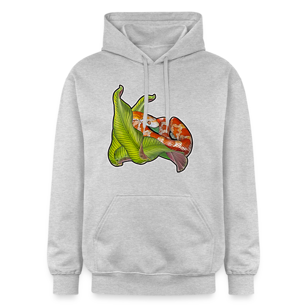 Unisex Gildan Softstyle® Midweight Hoodie Pantherophis guttatus Lava - Hellgrau meliert