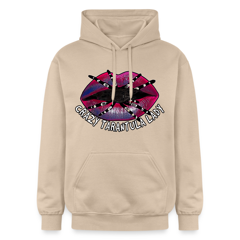 Unisex Gildan Softstyle® Midweight Hoodie Crazy Tarantula Lady - Sand