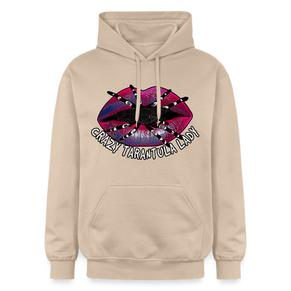 Unisex Gildan Softstyle® Midweight Hoodie Crazy Tarantula Lady - Sand