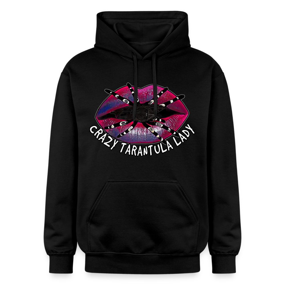Unisex Gildan Softstyle® Midweight Hoodie Crazy Tarantula Lady - Schwarz