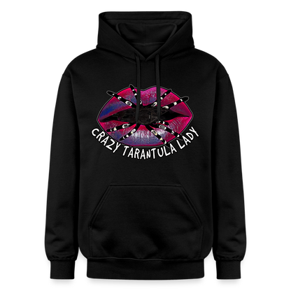 Unisex Gildan Softstyle® Midweight Hoodie Crazy Tarantula Lady - Schwarz