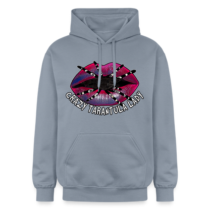 Unisex Gildan Softstyle® Midweight Hoodie Crazy Tarantula Lady - Blau