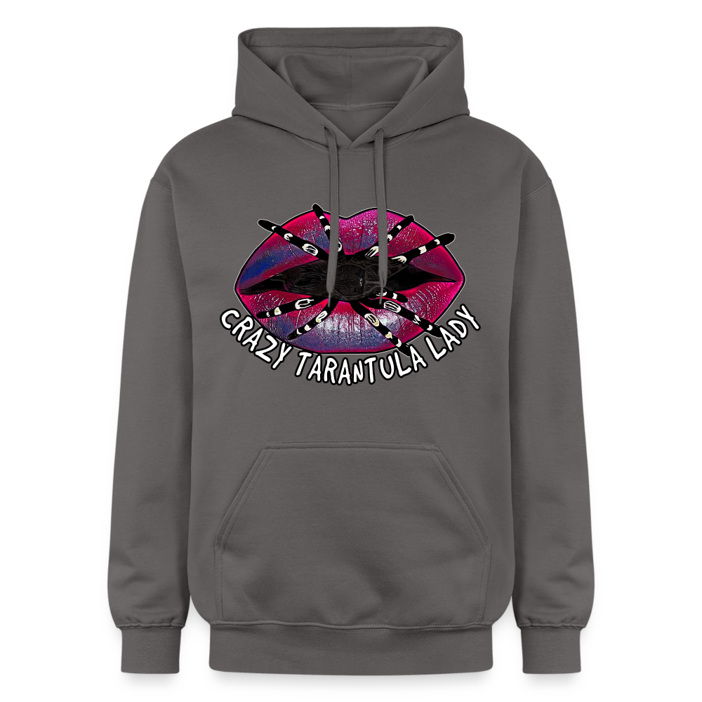 Unisex Gildan Softstyle® Midweight Hoodie Crazy Tarantula Lady - Dunkelgrau