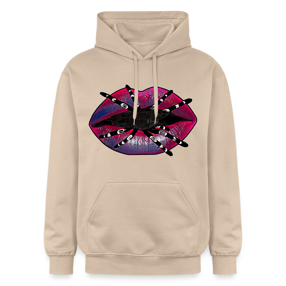 Unisex Gildan Softstyle® Midweight Hoodie Tarantula Lips - Sand