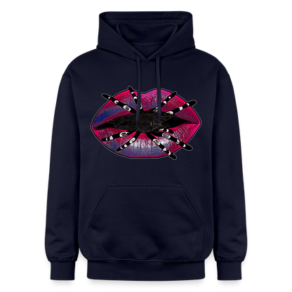Unisex Gildan Softstyle® Midweight Hoodie Tarantula Lips - Navy