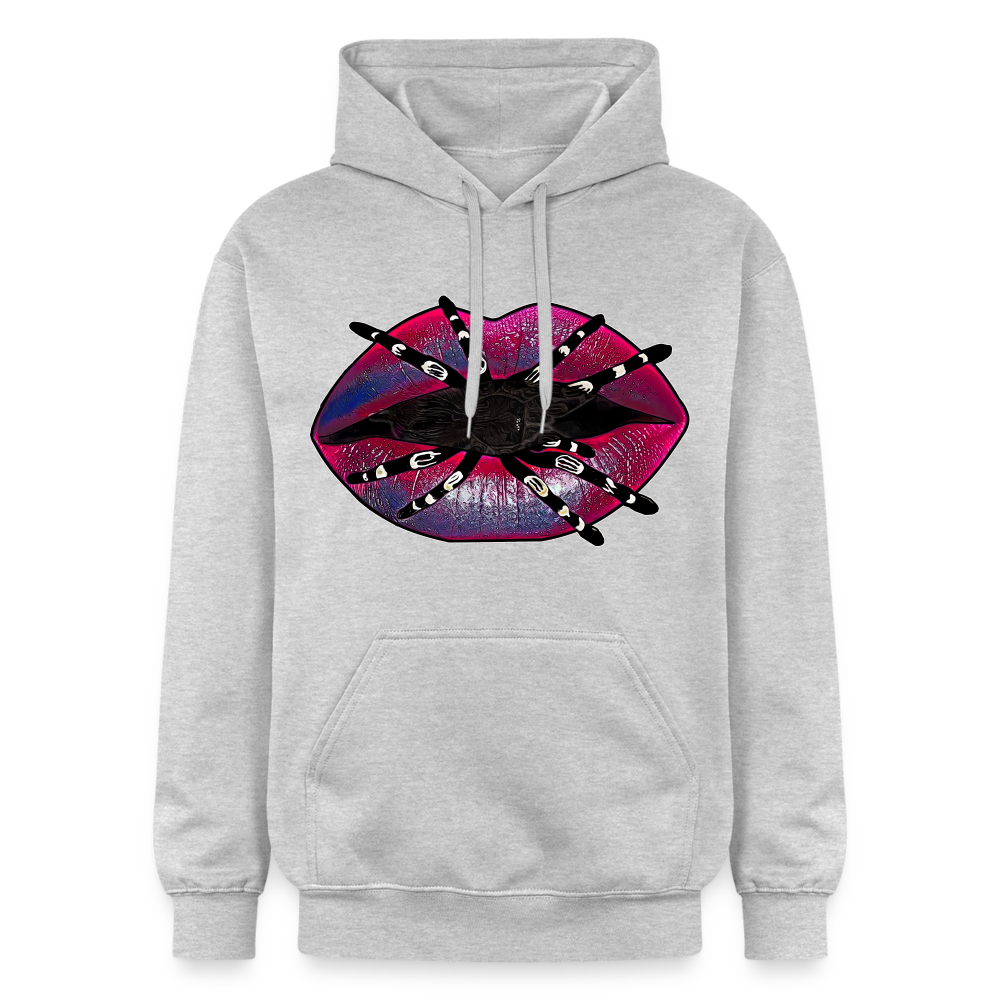 Unisex Gildan Softstyle® Midweight Hoodie Tarantula Lips - Hellgrau meliert