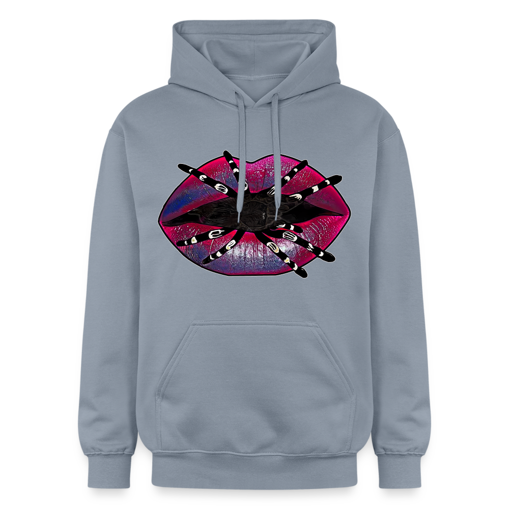Unisex Gildan Softstyle® Midweight Hoodie Tarantula Lips - Blau