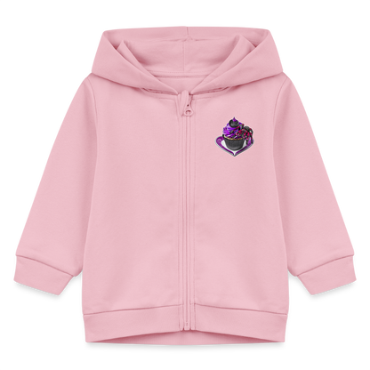 Baby Stanley & Stella Bio Zip Hoodie Tarantula Cupcake - Hellrosa